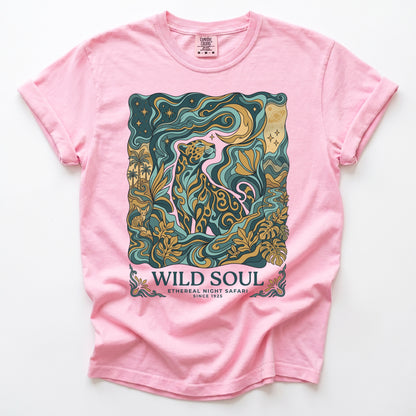 Wild Soul Night Safari Vintage Washed T-Shirt
