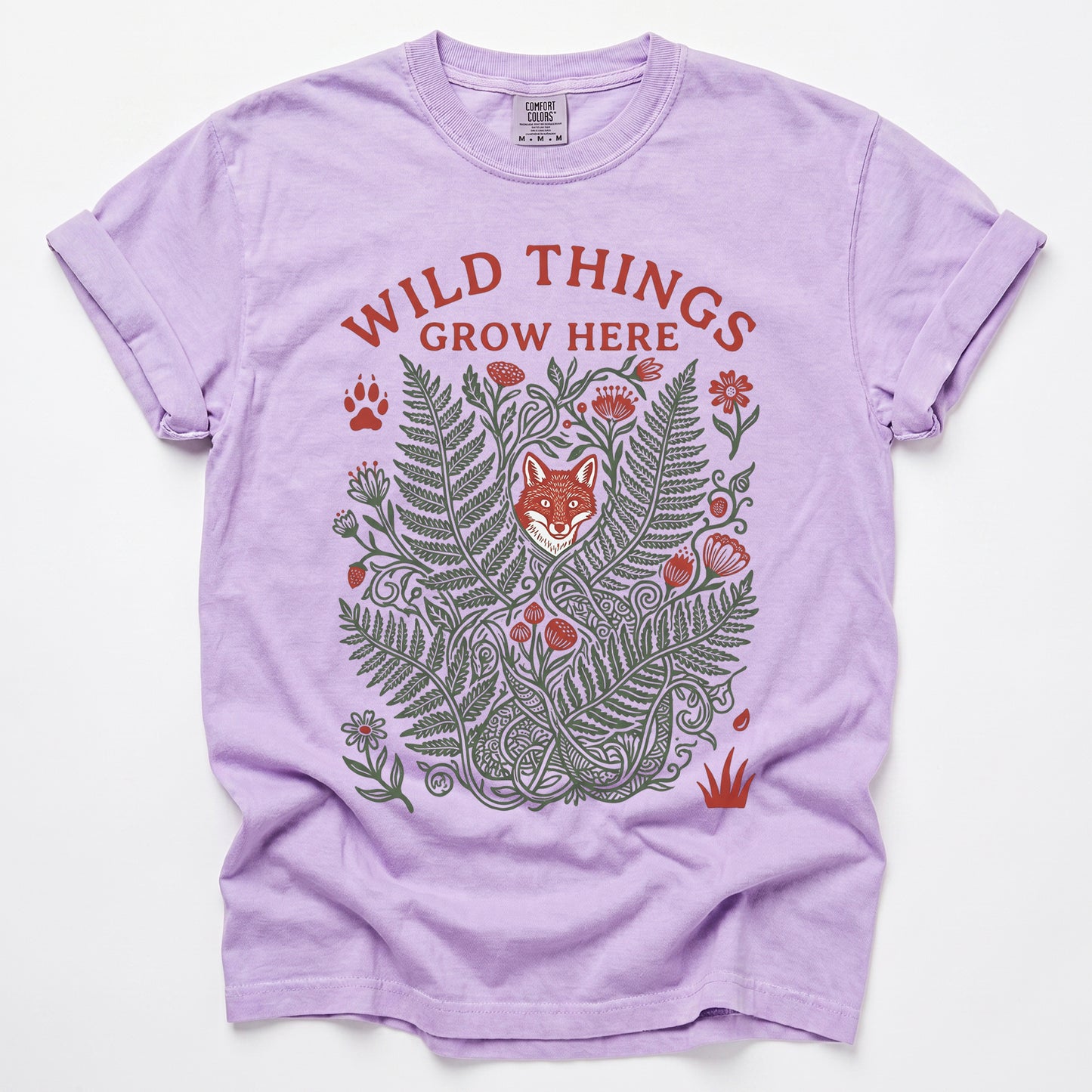 Wild Things Grow Here Vintage Washed T-Shirt