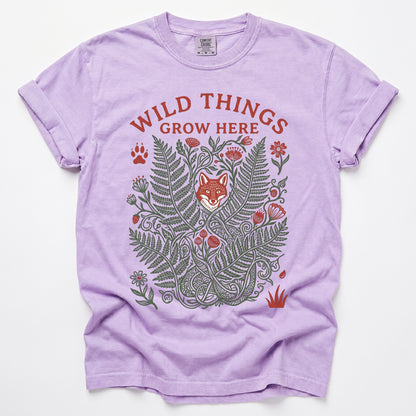 Wild Things Grow Here Vintage Washed T-Shirt