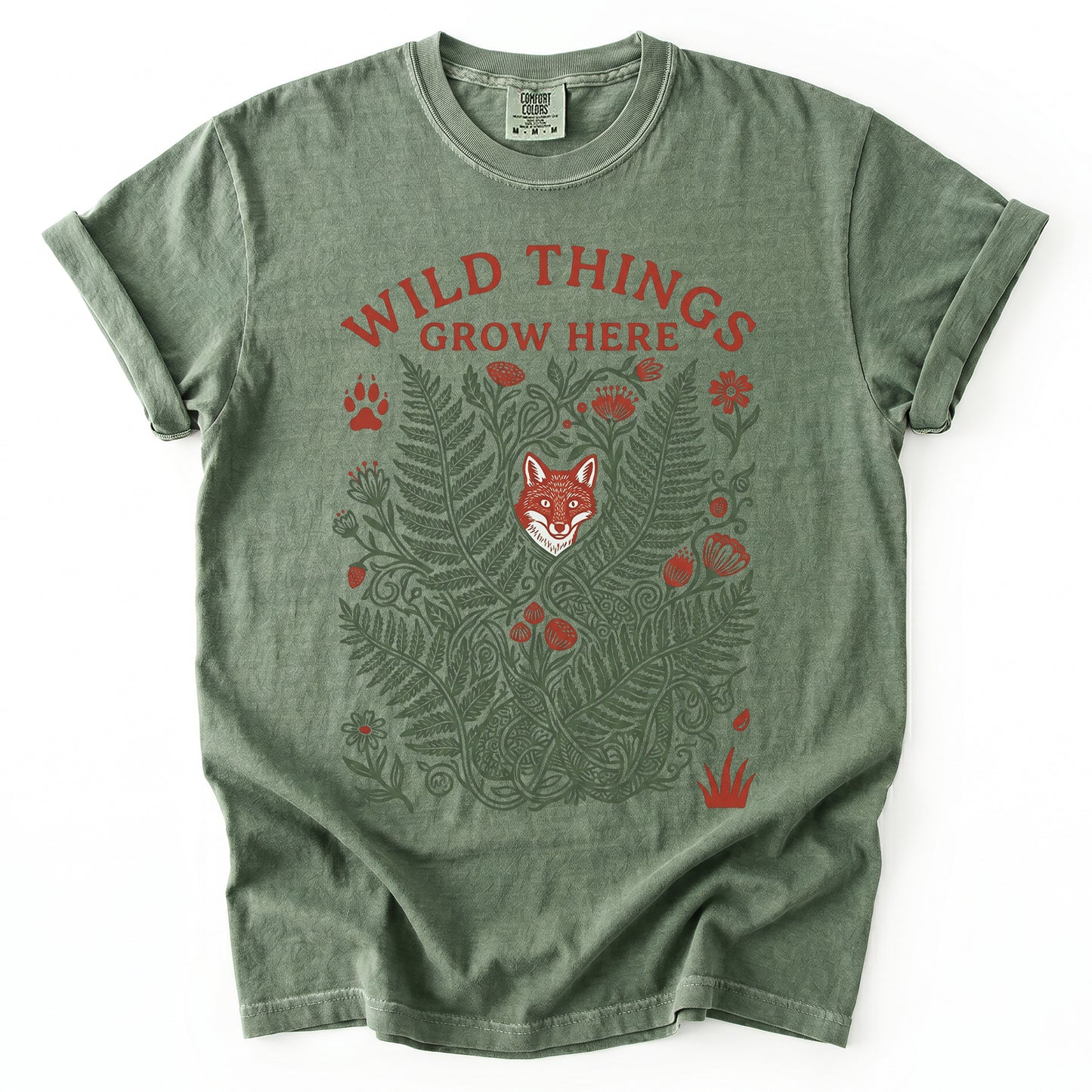 Wild Things Grow Here Vintage Washed T-Shirt