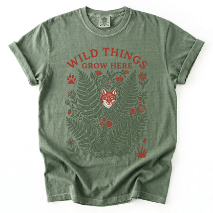 Wild Things Grow Here Vintage Washed T-Shirt