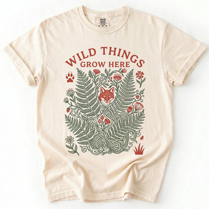 Wild Things Grow Here Vintage Washed T-Shirt