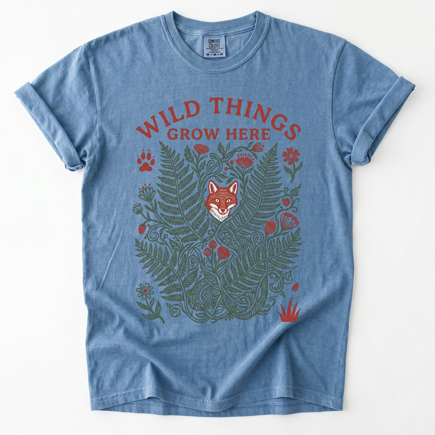 Wild Things Grow Here Vintage Washed T-Shirt