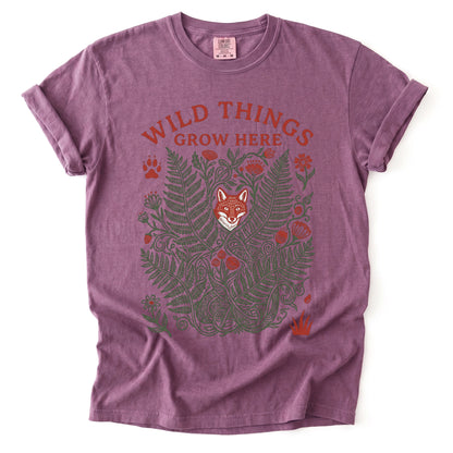 Wild Things Grow Here Vintage Washed T-Shirt