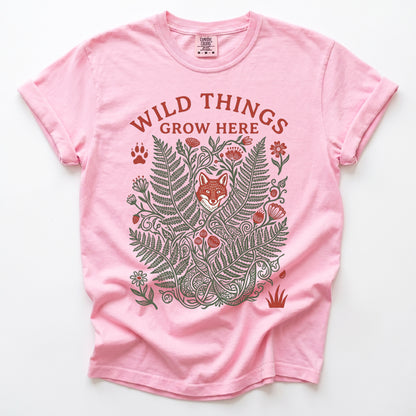 Wild Things Grow Here Vintage Washed T-Shirt