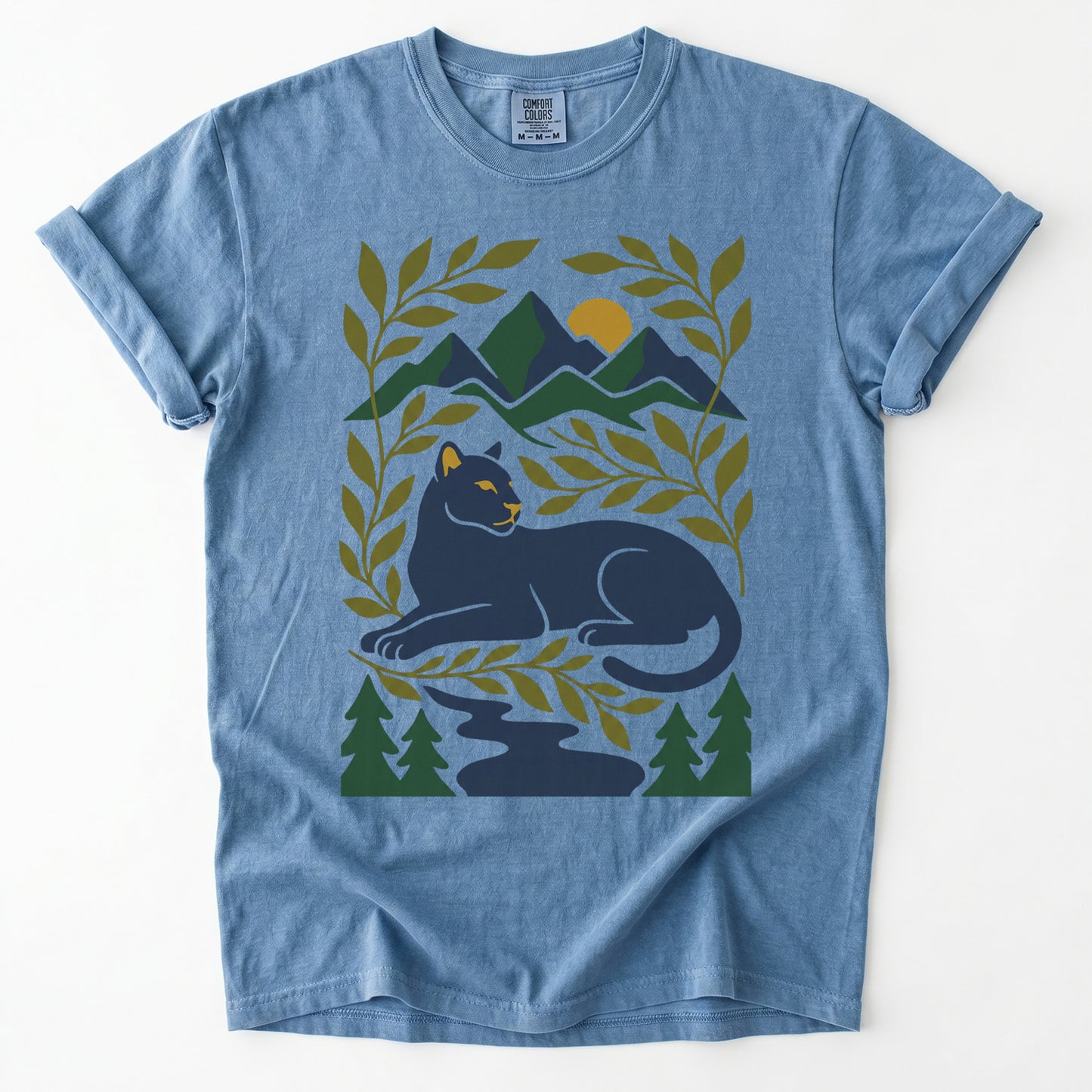 Wilderness Panther Vintage Washed T-Shirt