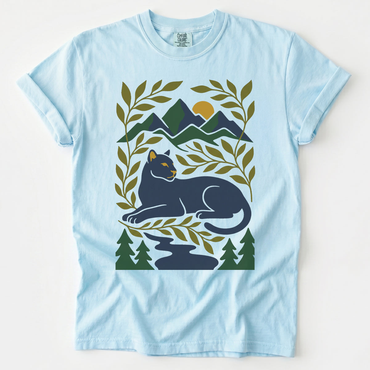 Wilderness Panther Vintage Washed T-Shirt