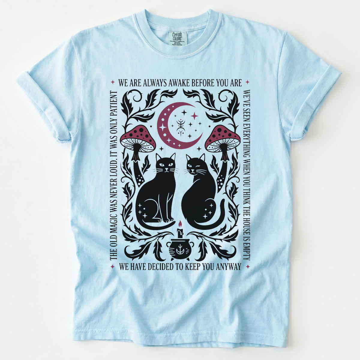 Witchy Black Cats Vintage Washed T-Shirt