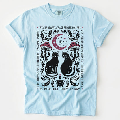 Witchy Black Cats Vintage Washed T-Shirt