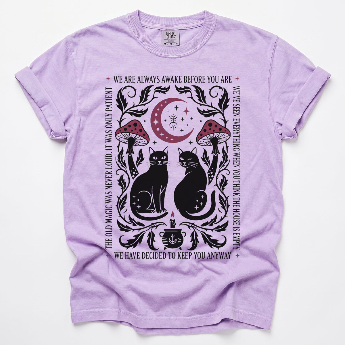 Witchy Black Cats Vintage Washed T-Shirt