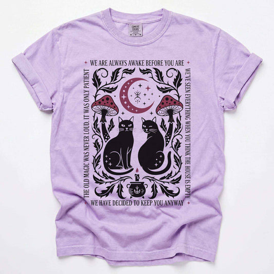 Witchy Black Cats Vintage Washed T-Shirt