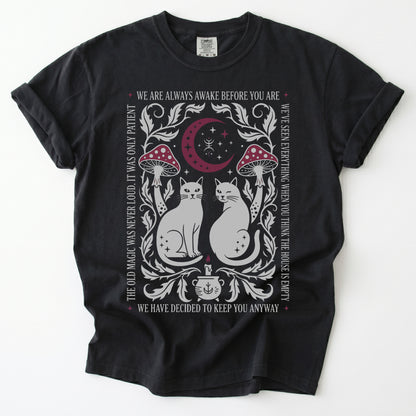 Witchy Black Cats Vintage Washed T-Shirt