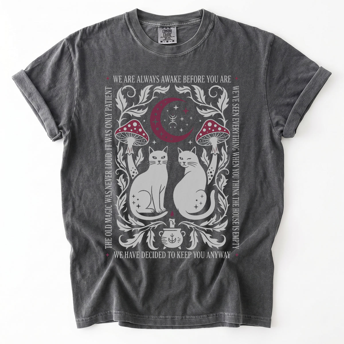 Witchy Black Cats Vintage Washed T-Shirt