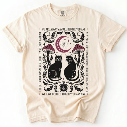 Witchy Black Cats Vintage Washed T-Shirt