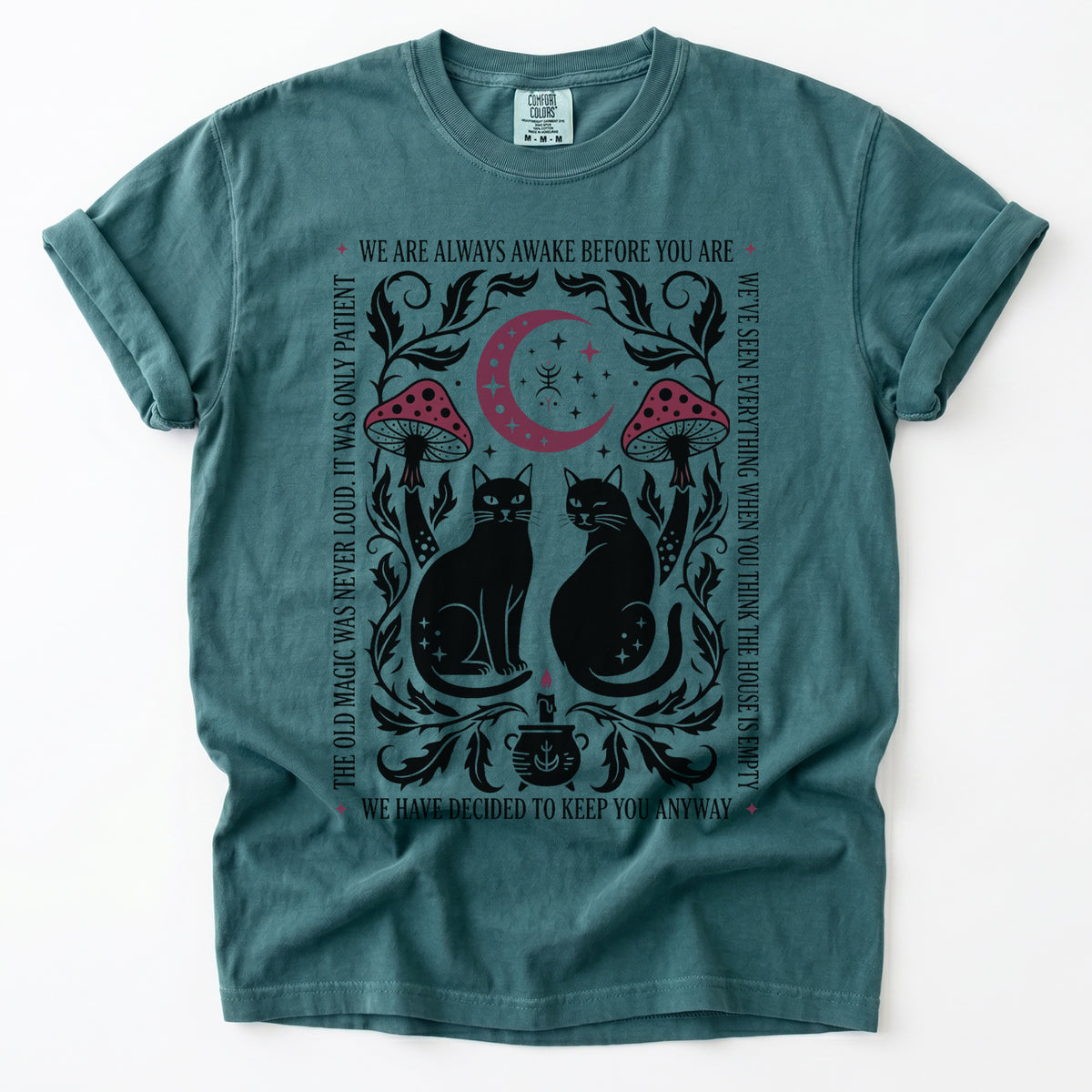 Witchy Black Cats Vintage Washed T-Shirt