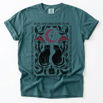 Witchy Black Cats Vintage Washed T-Shirt