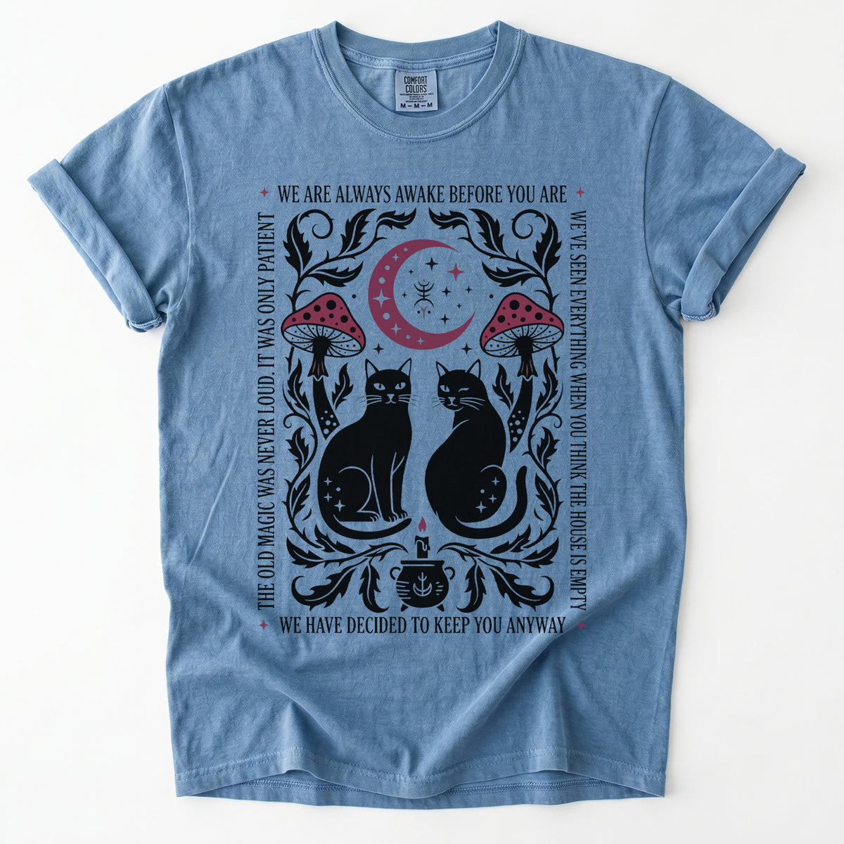 Witchy Black Cats Vintage Washed T-Shirt
