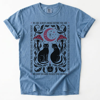 Witchy Black Cats Vintage Washed T-Shirt