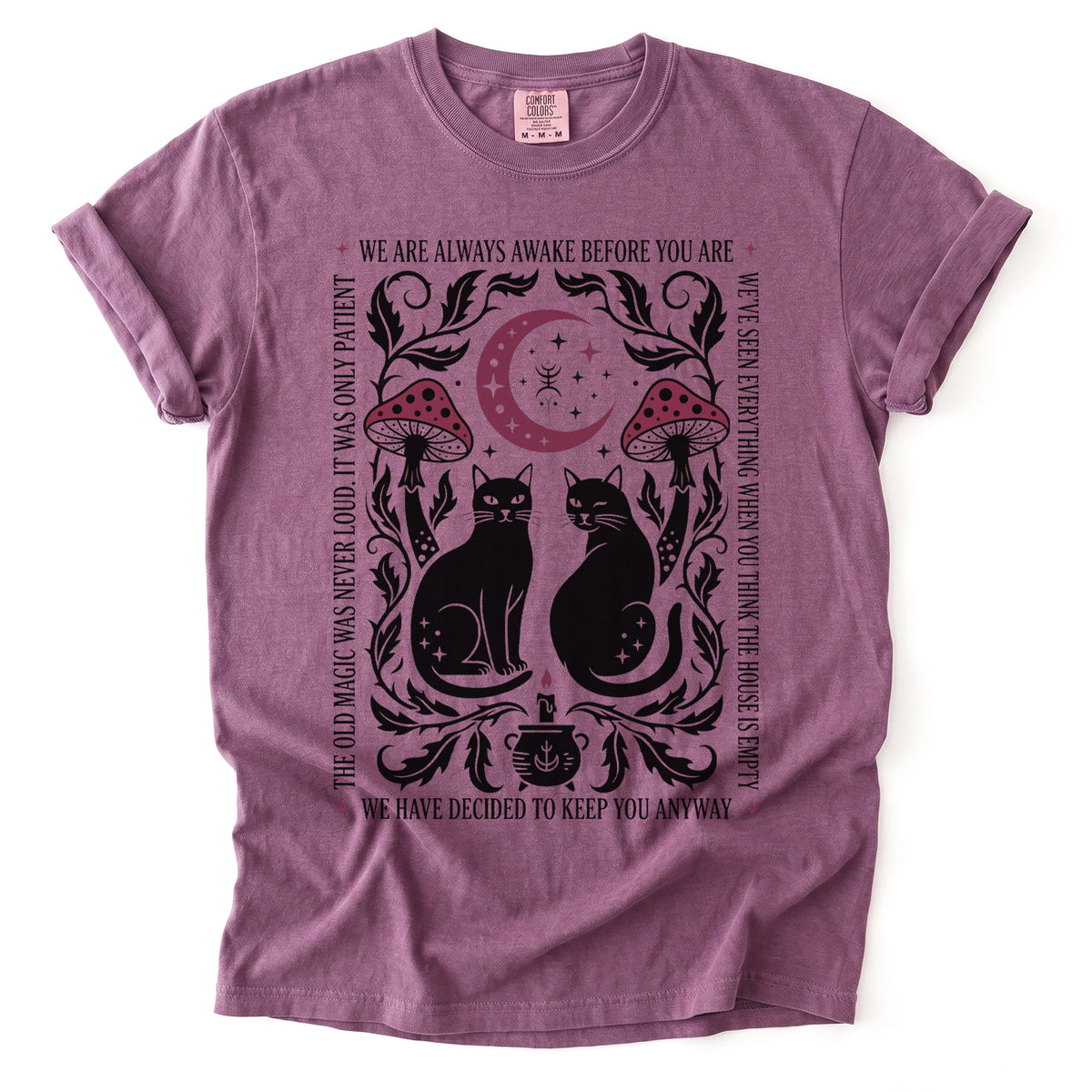 Witchy Black Cats Vintage Washed T-Shirt