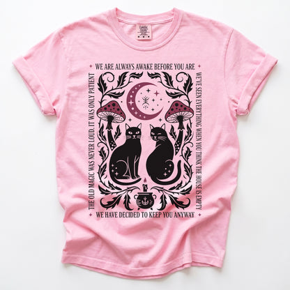 Witchy Black Cats Vintage Washed T-Shirt