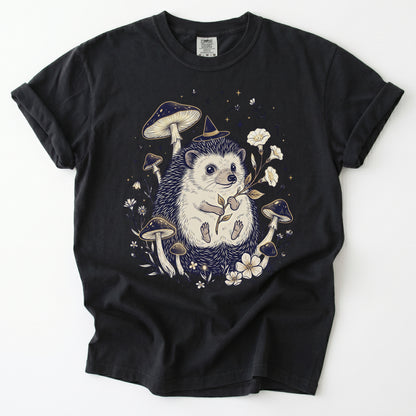 Witchy Hedgehog Vintage Washed T-Shirt