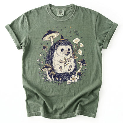 Witchy Hedgehog Vintage Washed T-Shirt