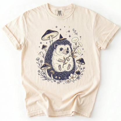 Witchy Hedgehog Vintage Washed T-Shirt