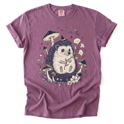 Witchy Hedgehog Vintage Washed T-Shirt