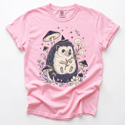 Witchy Hedgehog Vintage Washed T-Shirt