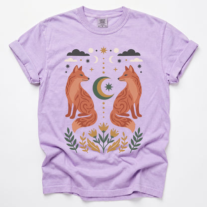 Woodland Foxes Vintage Washed T-Shirt