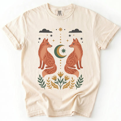 Woodland Foxes Vintage Washed T-Shirt