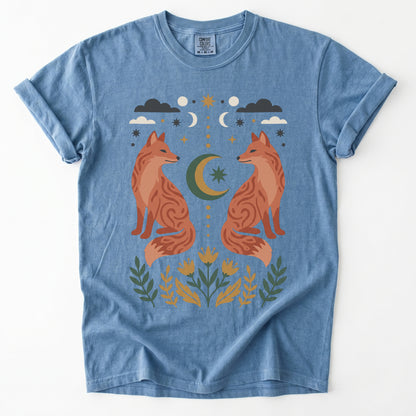 Woodland Foxes Vintage Washed T-Shirt