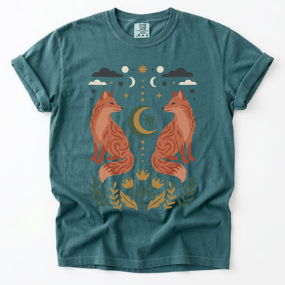 Woodland Foxes Vintage Washed T-Shirt