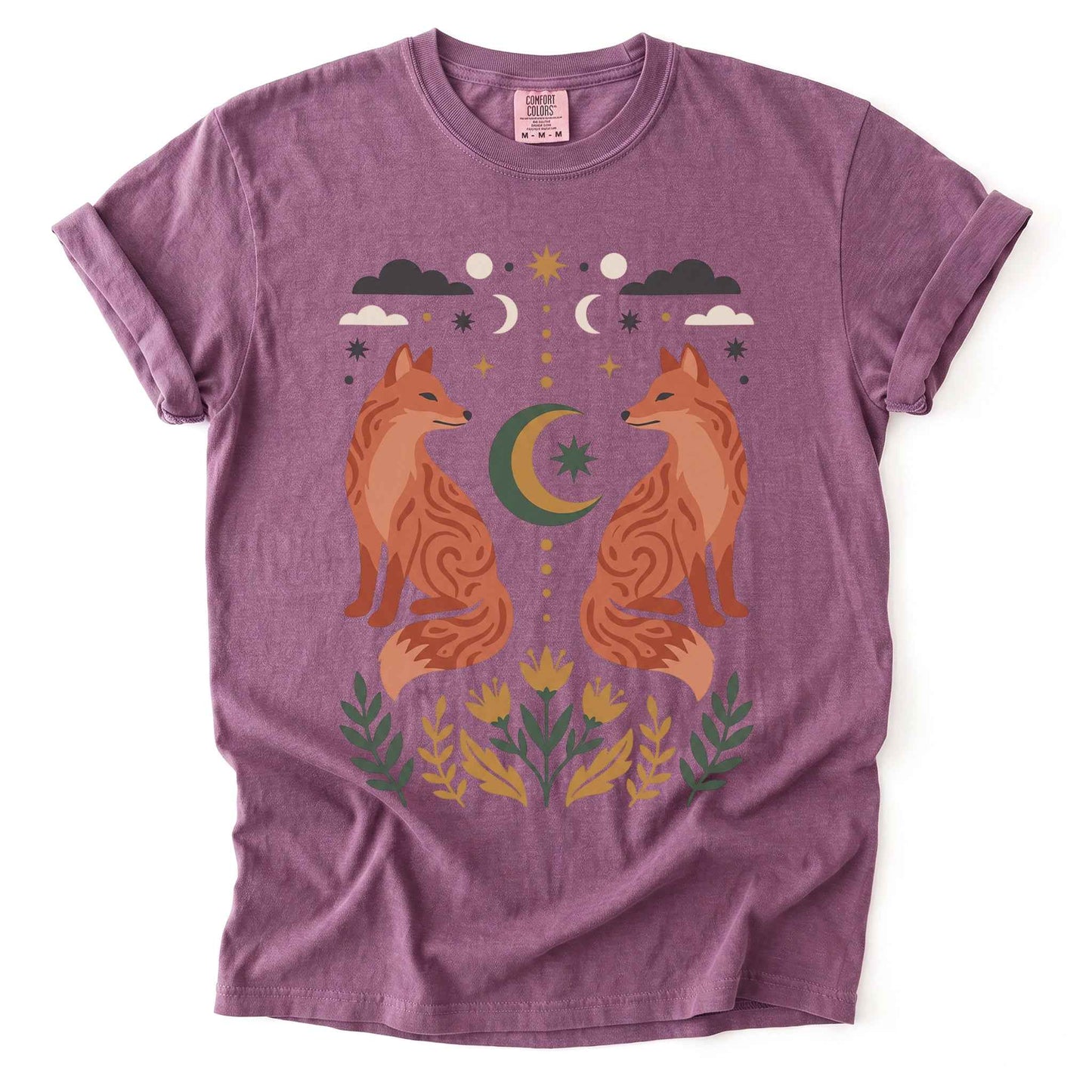 Woodland Foxes Vintage Washed T-Shirt