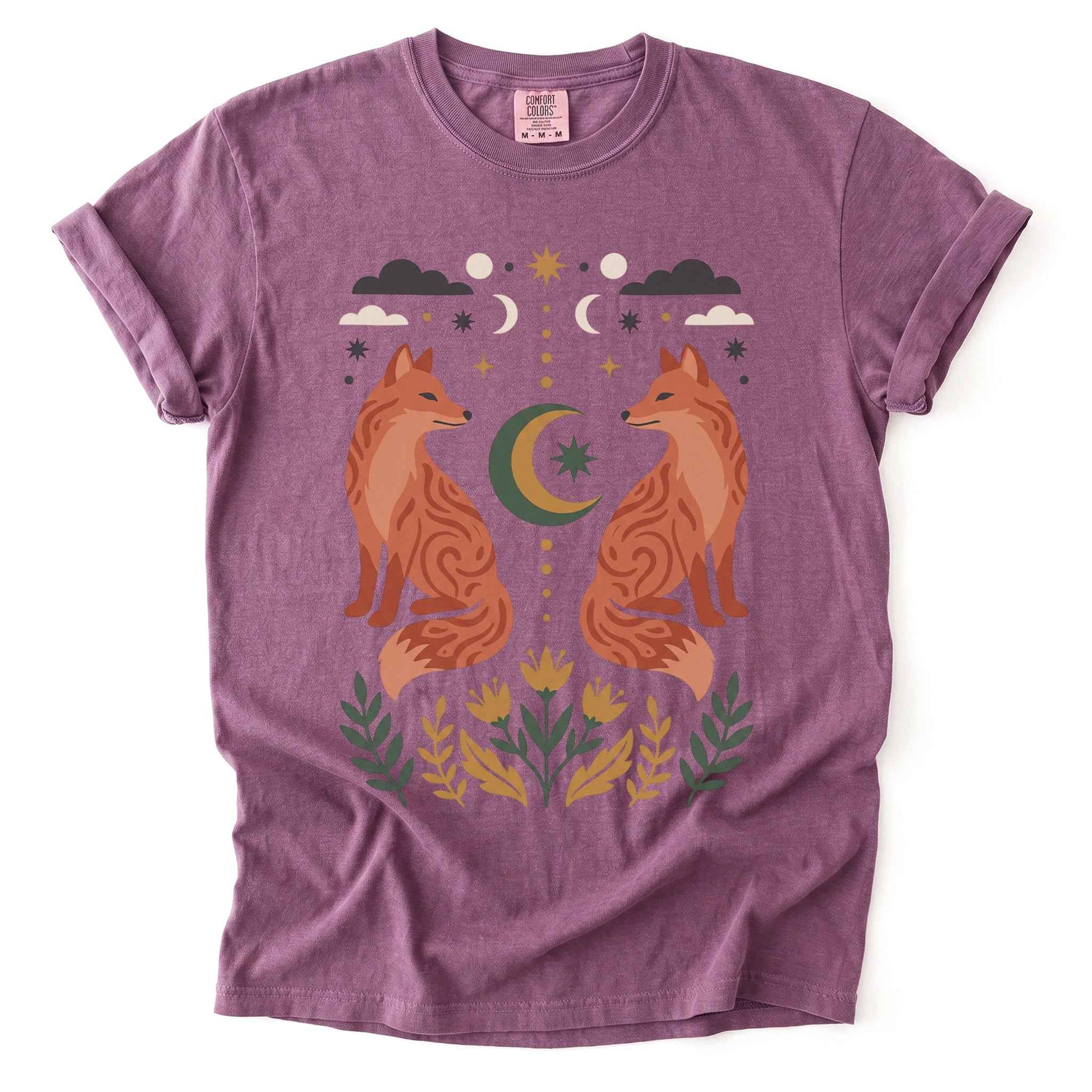 Woodland Foxes Vintage Washed T-Shirt