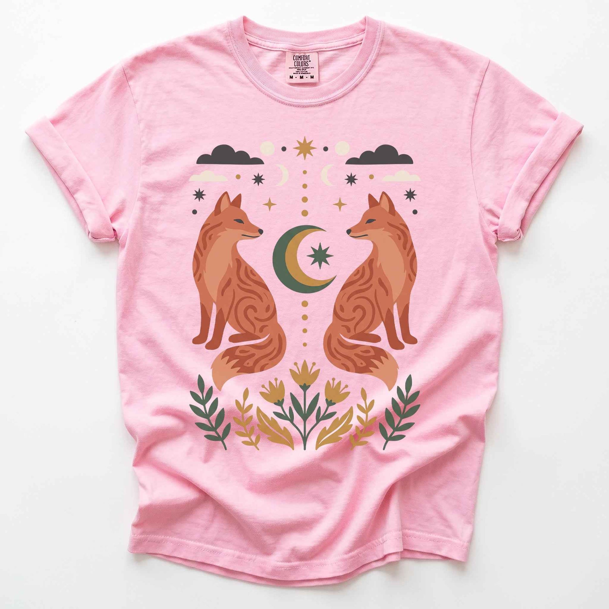 Woodland Foxes Vintage Washed T-Shirt