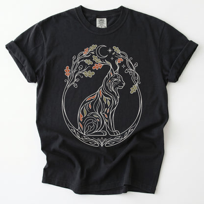 Woodland Lynx Vintage Washed T-Shirt