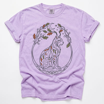 Woodland Lynx Vintage Washed T-Shirt