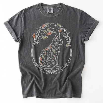Woodland Lynx Vintage Washed T-Shirt
