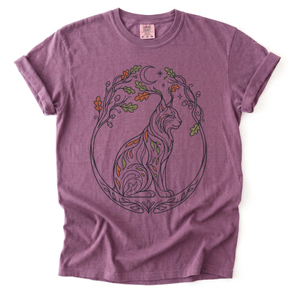 Woodland Lynx Vintage Washed T-Shirt