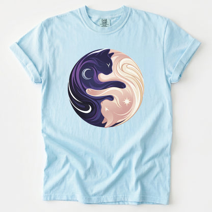 Yin Yang Cats Vintage Washed T-Shirt