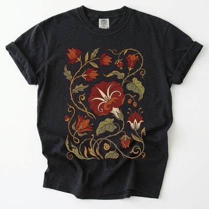 Art Nouveau Vine Vintage Washed T-Shirt