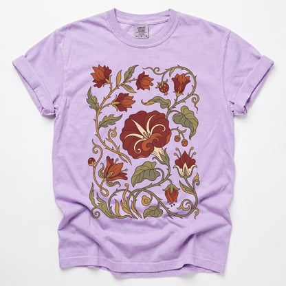 Art Nouveau Vine Vintage Washed T-Shirt