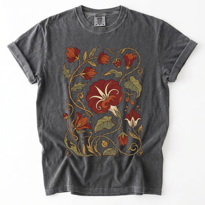 Art Nouveau Vine Vintage Washed T-Shirt