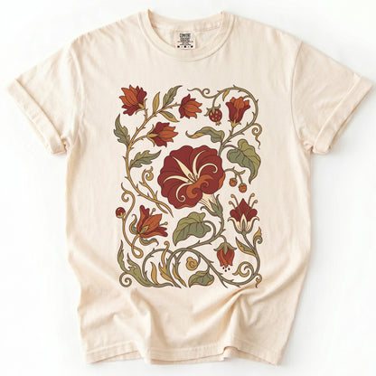 Art Nouveau Vine Vintage Washed T-Shirt