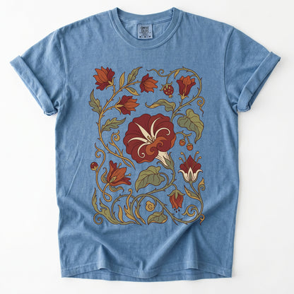 Art Nouveau Vine Vintage Washed T-Shirt