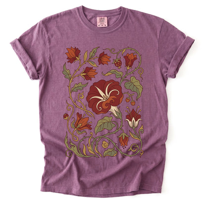 Art Nouveau Vine Vintage Washed T-Shirt