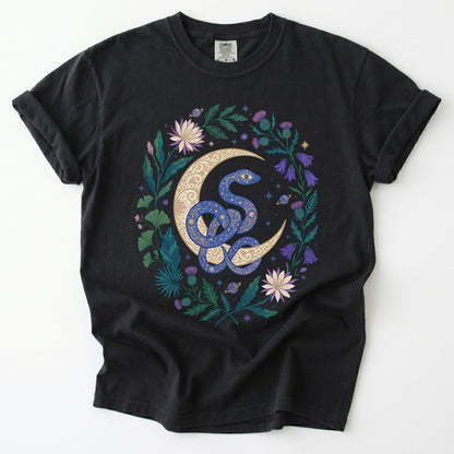 Starry Blue Snake Vintage Washed T-Shirt