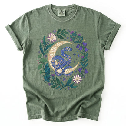 Starry Blue Snake Vintage Washed T-Shirt
