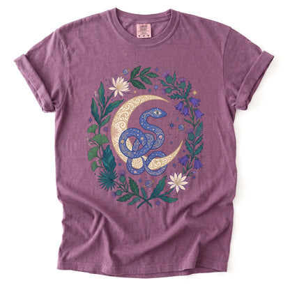 Starry Blue Snake Vintage Washed T-Shirt
